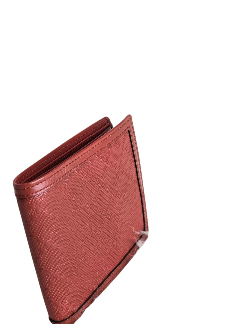 Gucci Diamante Men's Bifold Wallet Geometric Diamond Pattern Red Leather New